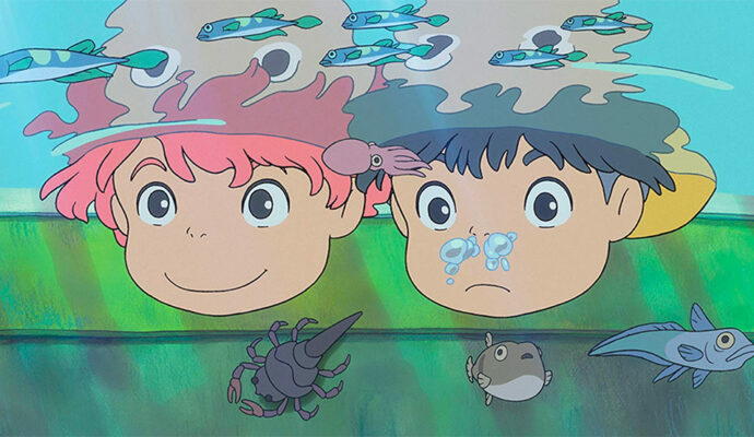 Ponyo sur la falaise
